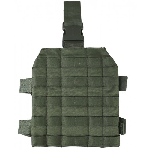 Kombat UK MOLLE Drop Leg Panel (OD), This drop leg panel is designed to expand on your storage options, whilst still giving you the speed and performance you need